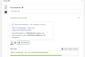 seo optimalisatie wordpress